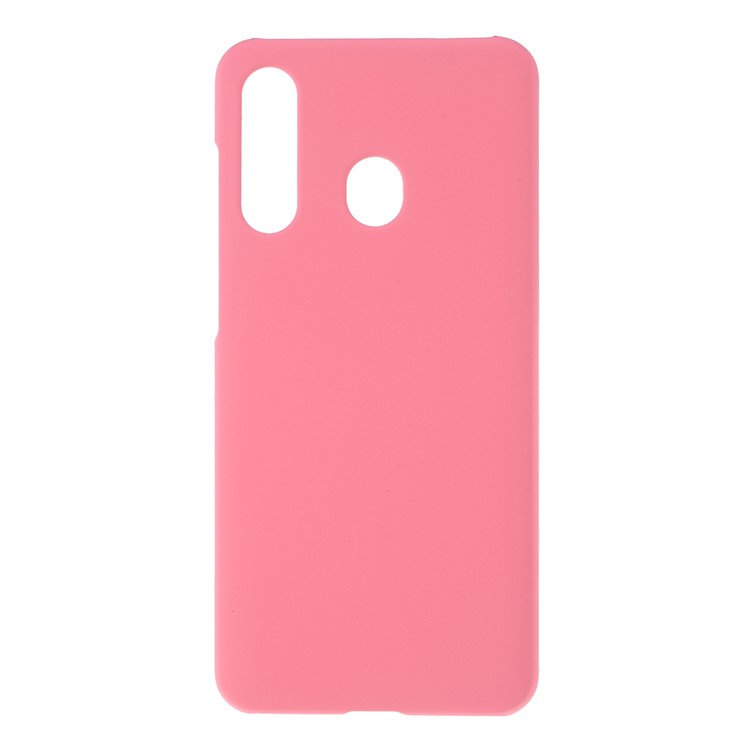 Glossy Rubberized PC Hard Case for Samsung Galaxy A60 - Pink-1