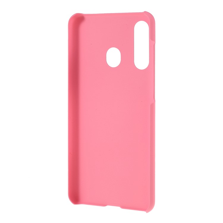 Glossy Rubberized PC Hard Case for Samsung Galaxy A60 - Pink-3