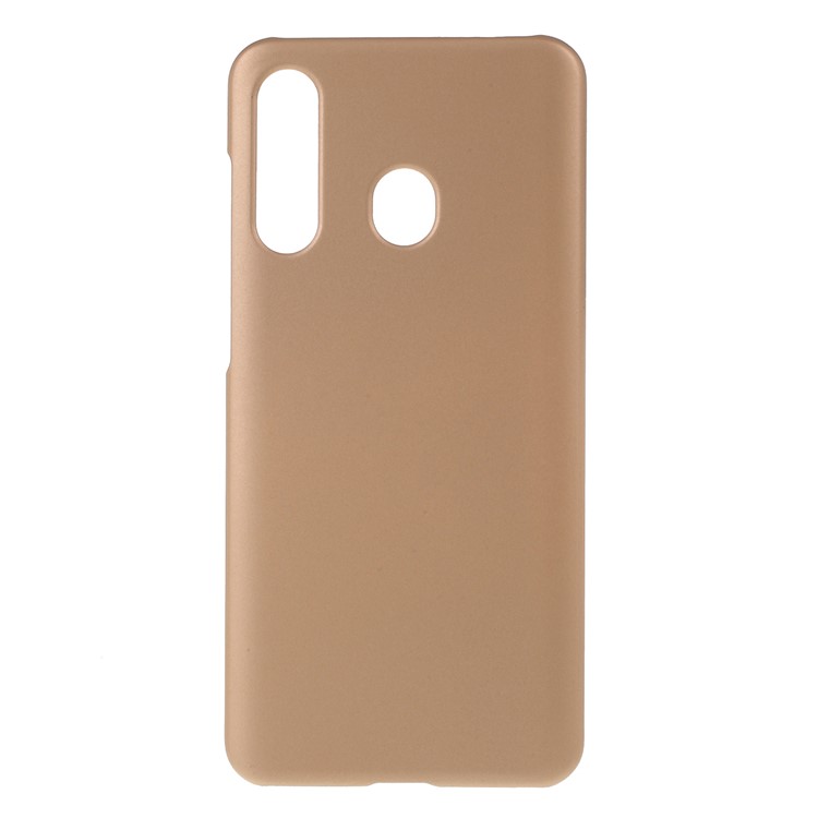 Glossy Rubberized PC Hard Case for Samsung Galaxy A60 - Khaki-1