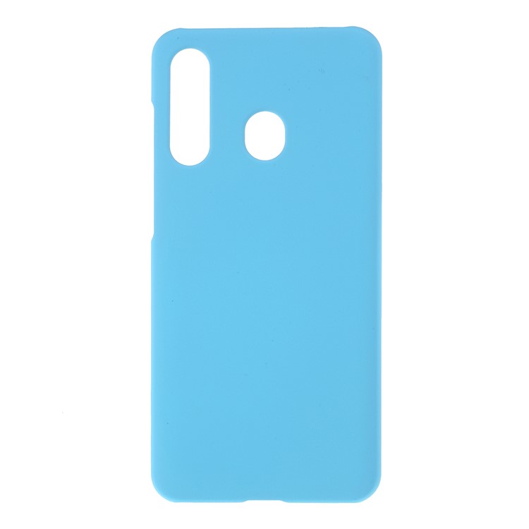 Glossy Rubberized PC Hard Case for Samsung Galaxy A60 - Baby Blue-1