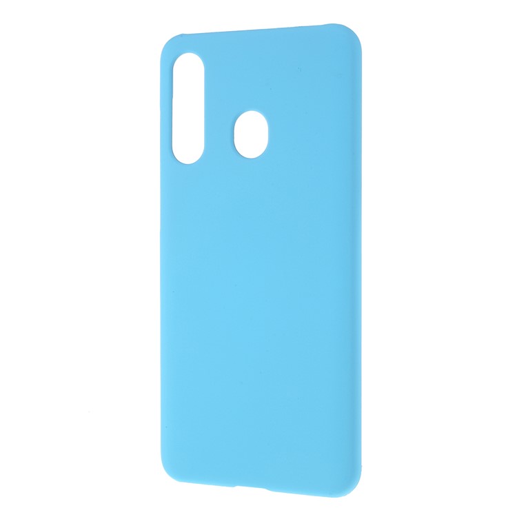 Glossy Rubberized PC Hard Case for Samsung Galaxy A60 - Baby Blue-2