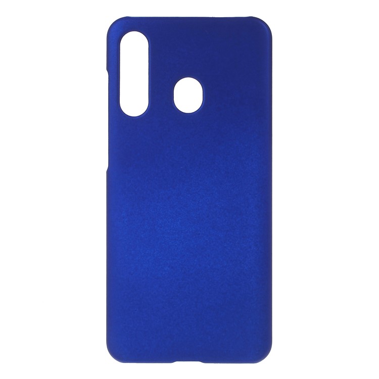 Glossy Rubberized PC Hard Case for Samsung Galaxy A60 - Dark Blue-1