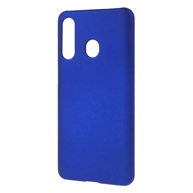 Glossy Rubberized PC Hard Case for Samsung Galaxy A60 - Dark Blue-2