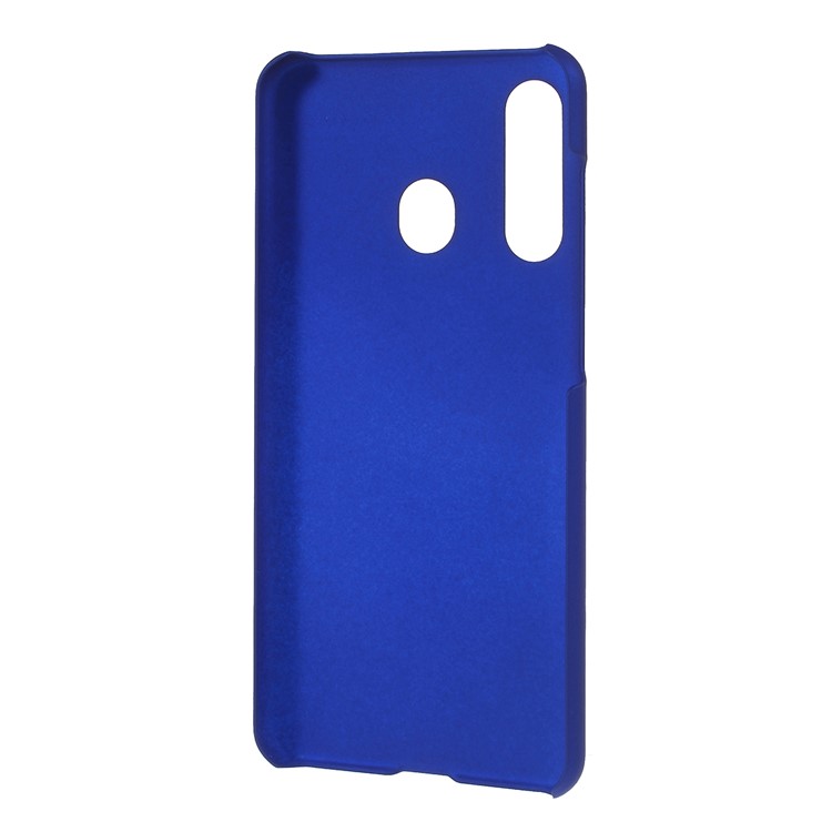 Glossy Rubberized PC Hard Case for Samsung Galaxy A60 - Dark Blue-3