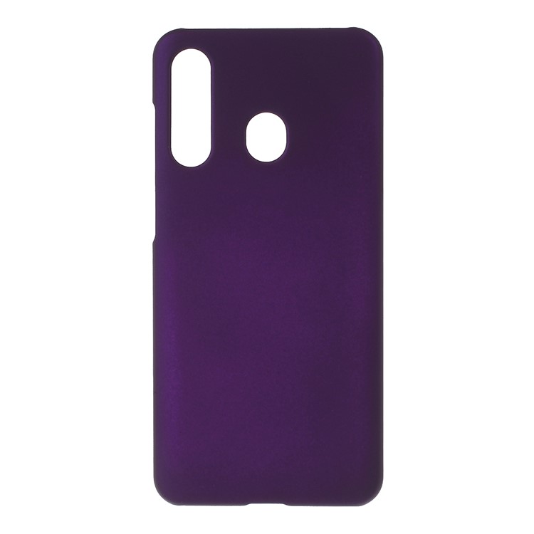 Glossy Rubberized PC Hard Case for Samsung Galaxy A60 - Dark Purple-1