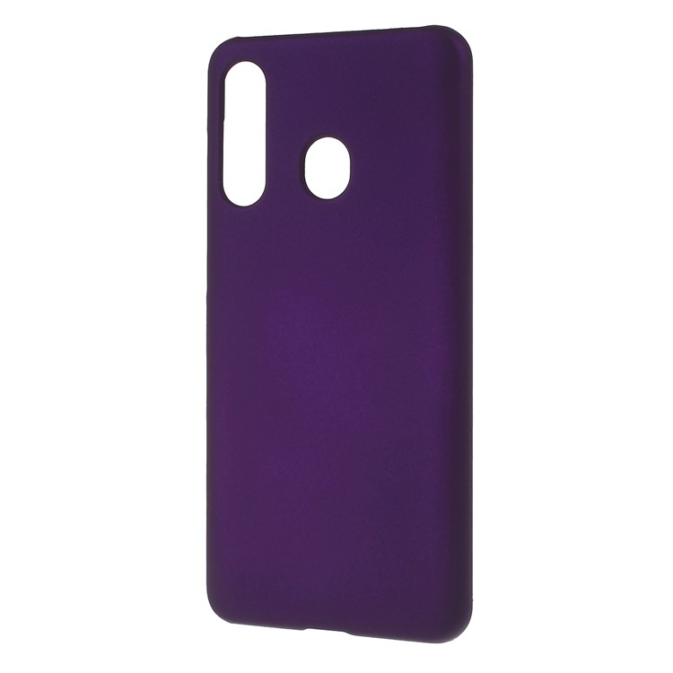 Glossy Rubberized PC Hard Case for Samsung Galaxy A60 - Dark Purple-2