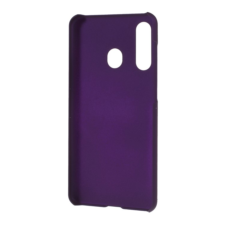 Glossy Rubberized PC Hard Case for Samsung Galaxy A60 - Dark Purple-3
