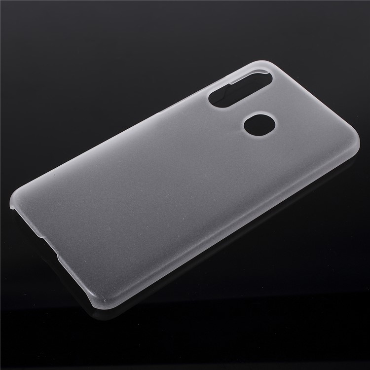 Glossy Rubberized PC Hard Case for Samsung Galaxy A60 - Transparent-1