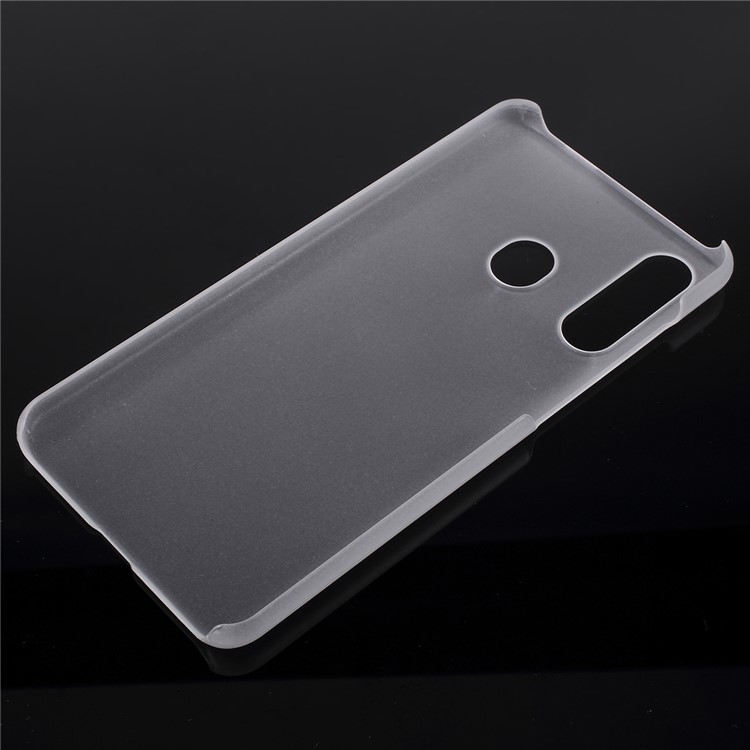 Glossy Rubberized PC Hard Case for Samsung Galaxy A60 - Transparent-2