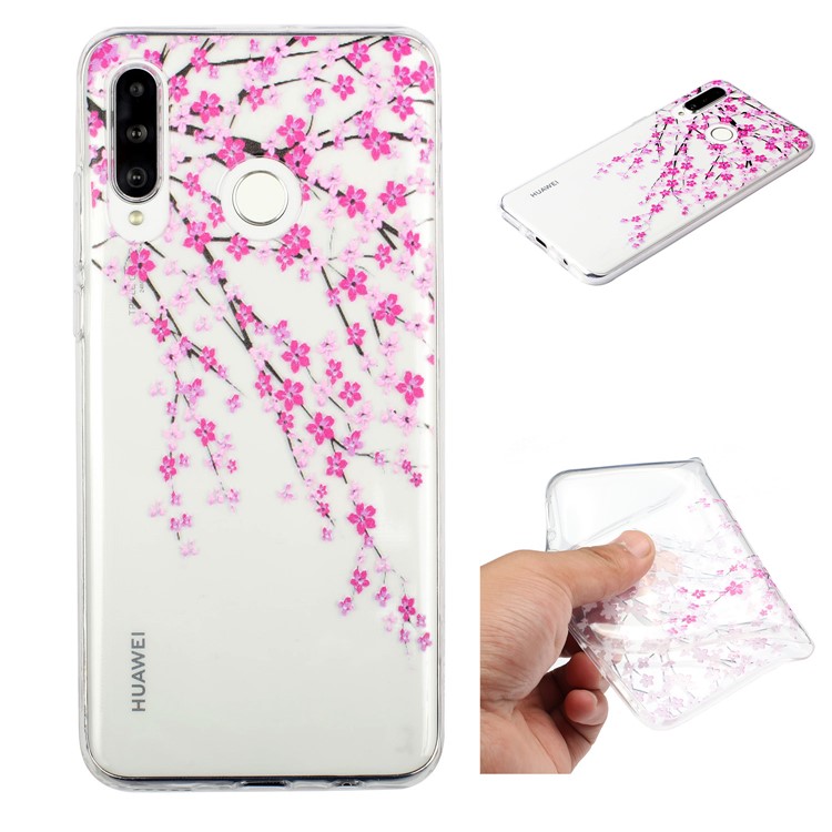 Pattern Printing Embossment Soft TPU Phone Case for Samsung Galaxy M20 - Sweet Flower-1