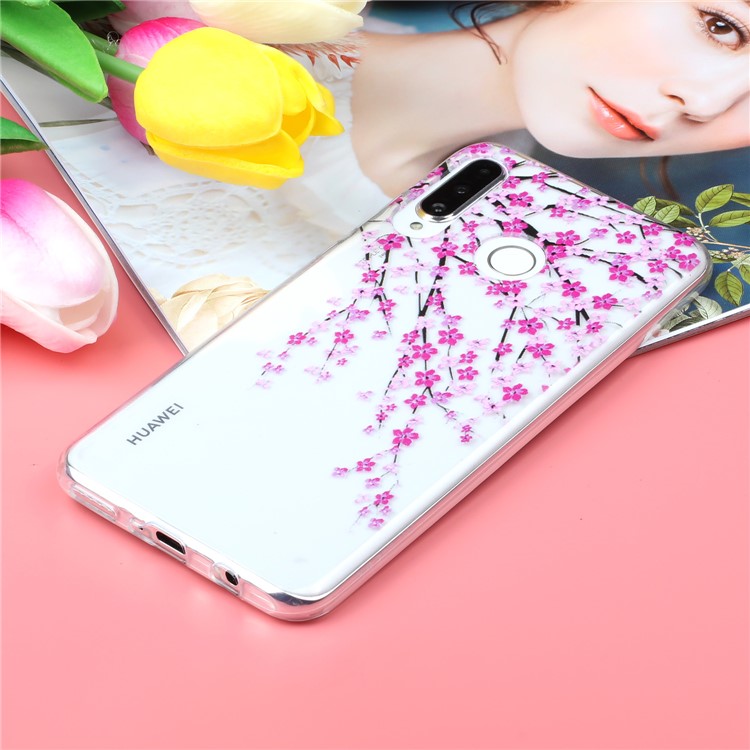 Pattern Printing Embossment Soft TPU Phone Case for Samsung Galaxy M20 - Sweet Flower-5