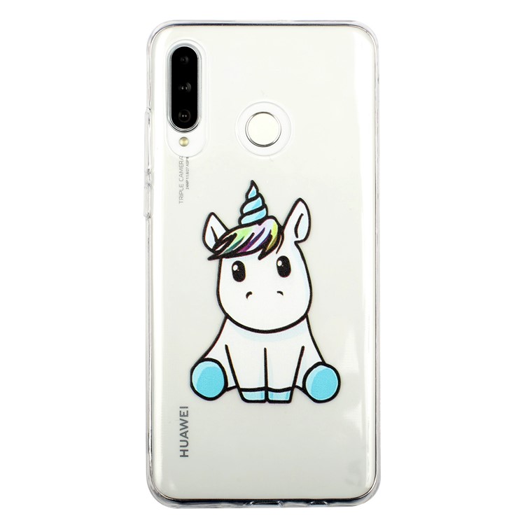 Pattern Printing Embossment Soft TPU Phone Case for Samsung Galaxy M20 - Single Unicorn-2