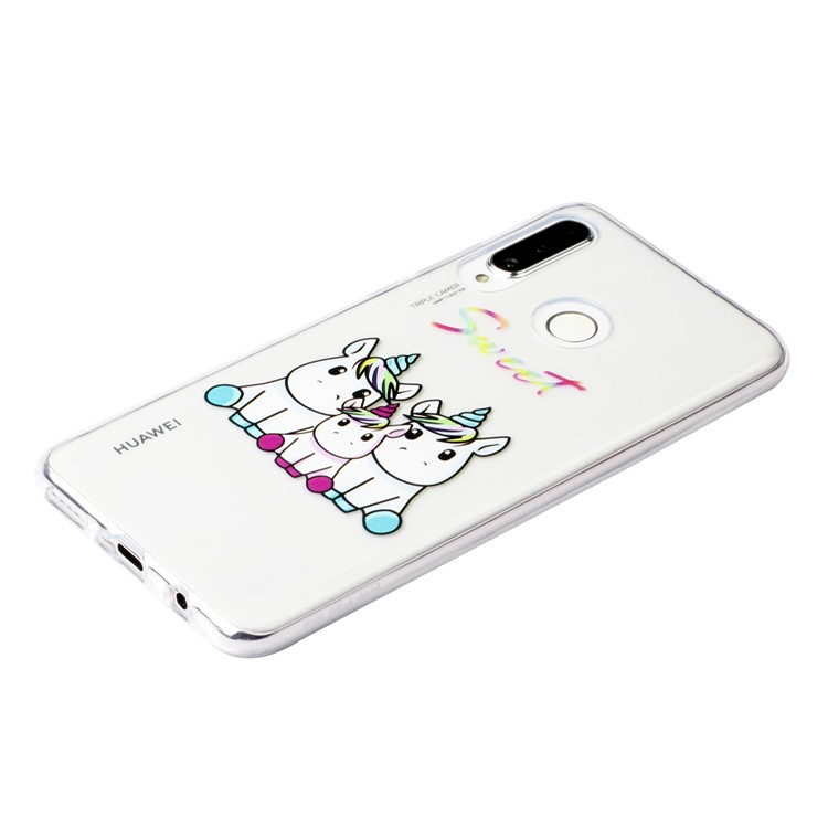 Pattern Printing Embossment Soft TPU Phone Case for Samsung Galaxy M20 - Unicorns-3