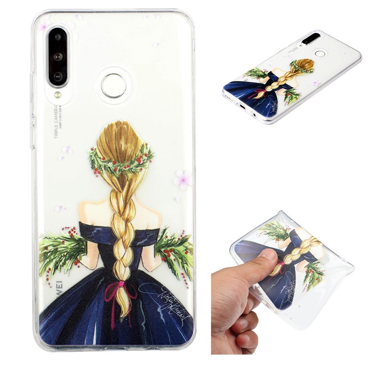 Pattern Printing Embossment Soft TPU Phone Case for Samsung Galaxy M20 - Princess-1