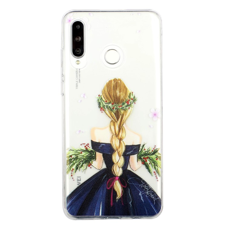Pattern Printing Embossment Soft TPU Phone Case for Samsung Galaxy M20 - Princess-2