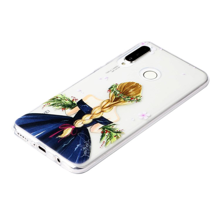 Pattern Printing Embossment Soft TPU Phone Case for Samsung Galaxy M20 - Princess-3