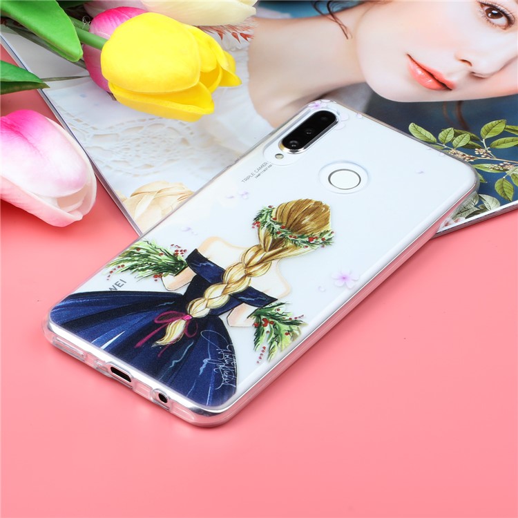 Pattern Printing Embossment Soft TPU Phone Case for Samsung Galaxy M20 - Princess-5