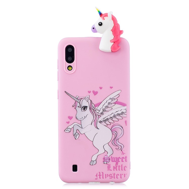 3D Animal Doll Pattern TPU Gel Protective Phone Cover for Samsung Galaxy M10 - Unicorn-2