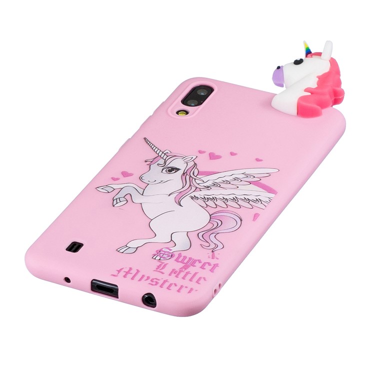 3D Animal Doll Pattern TPU Gel Protective Phone Cover for Samsung Galaxy M10 - Unicorn-4