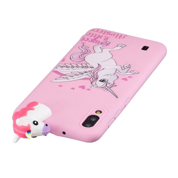 3D Animal Doll Pattern TPU Gel Protective Phone Cover for Samsung Galaxy M10 - Unicorn-5