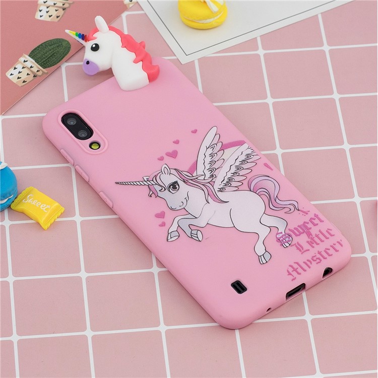 3D Animal Doll Pattern TPU Gel Protective Phone Cover for Samsung Galaxy M10 - Unicorn-6