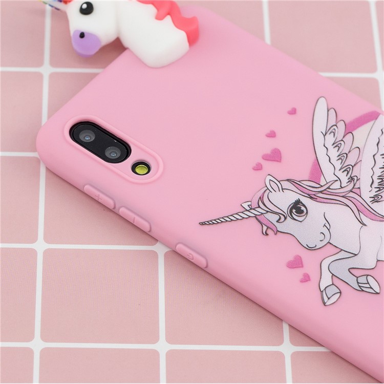 3D Animal Doll Pattern TPU Gel Protective Phone Cover for Samsung Galaxy M10 - Unicorn-8