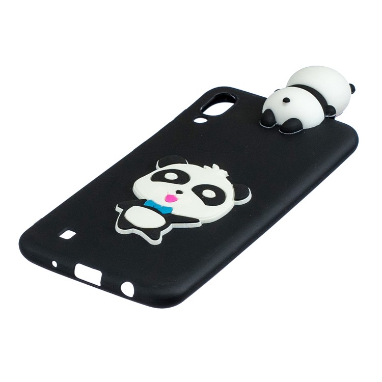 3D Animal Doll Pattern TPU Gel Protective Phone Cover for Samsung Galaxy M10 - Boy Panda-4