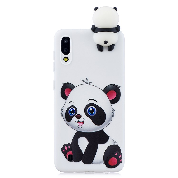 3D Animal Doll Pattern TPU Gel Protective Phone Cover for Samsung Galaxy M10 - Girl Panda-2