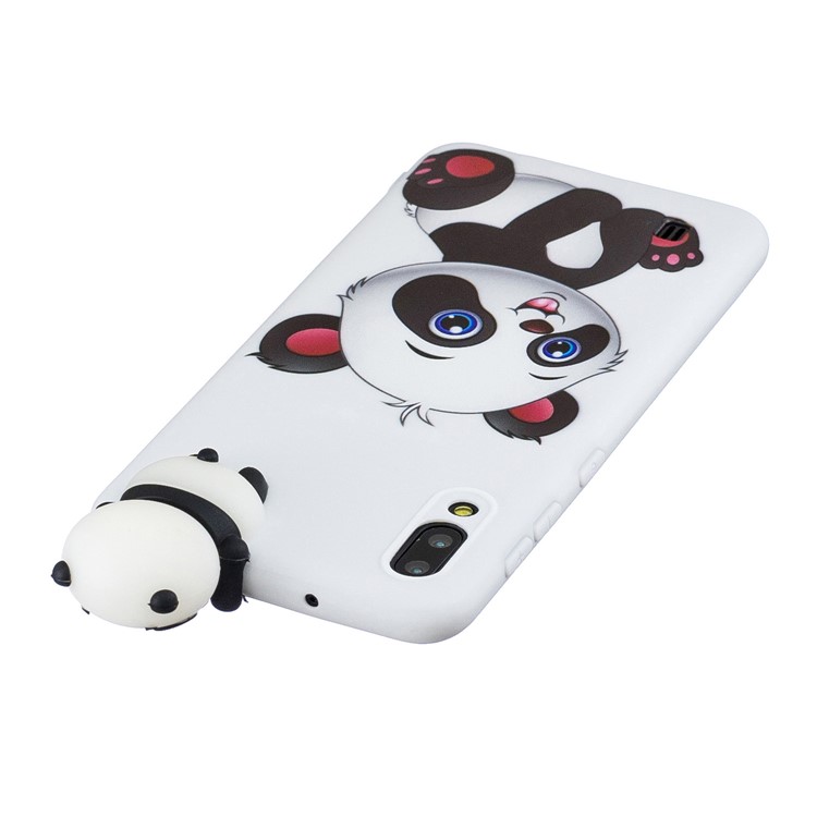 3D Animal Doll Pattern TPU Gel Protective Phone Cover for Samsung Galaxy M10 - Girl Panda-5
