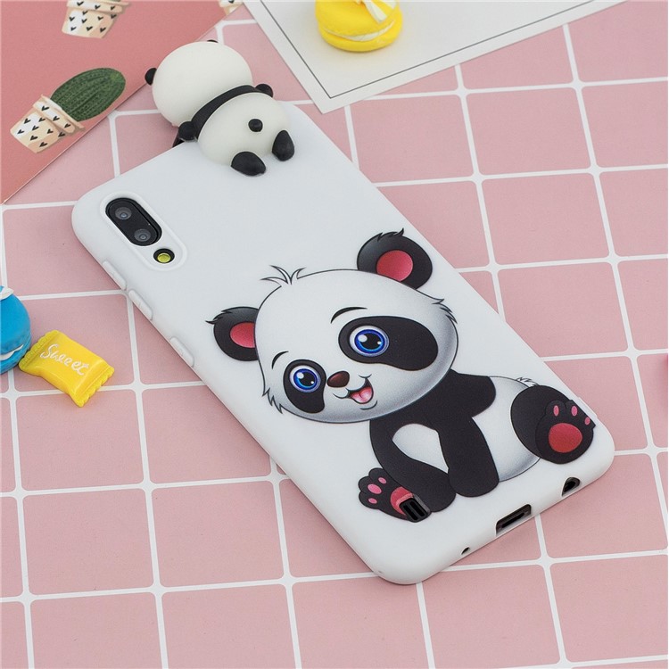 3D Animal Doll Pattern TPU Gel Protective Phone Cover for Samsung Galaxy M10 - Girl Panda-6