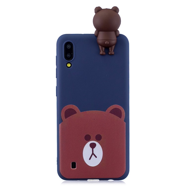 3D Animal Doll Pattern TPU Gel Protective Phone Cover for Samsung Galaxy M10 - Bear-2