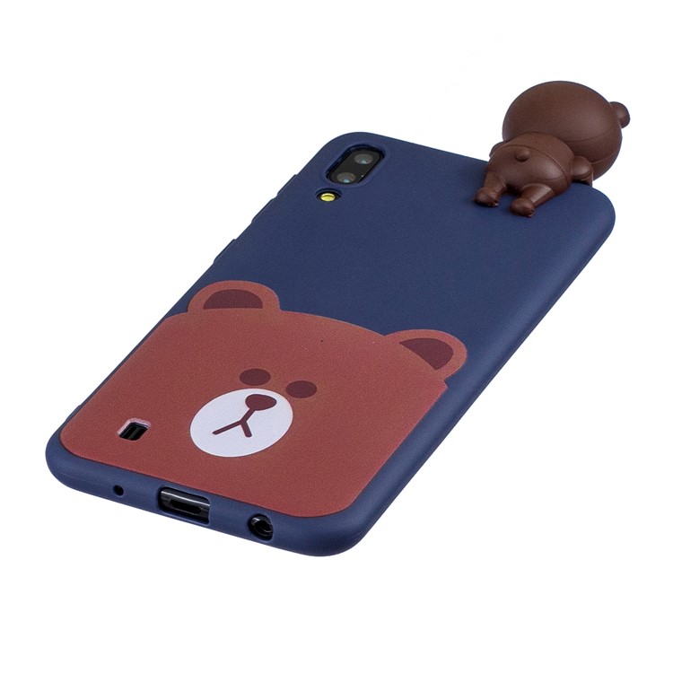 3D Animal Doll Pattern TPU Gel Protective Phone Cover for Samsung Galaxy M10 - Bear-4