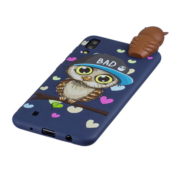 3D Animal Doll Pattern TPU Gel Protective Phone Cover for Samsung Galaxy M10 - Male Owl-4