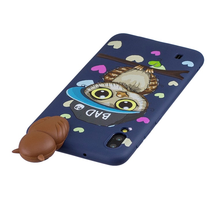 3D Animal Doll Pattern TPU Gel Protective Phone Cover for Samsung Galaxy M10 - Male Owl-5