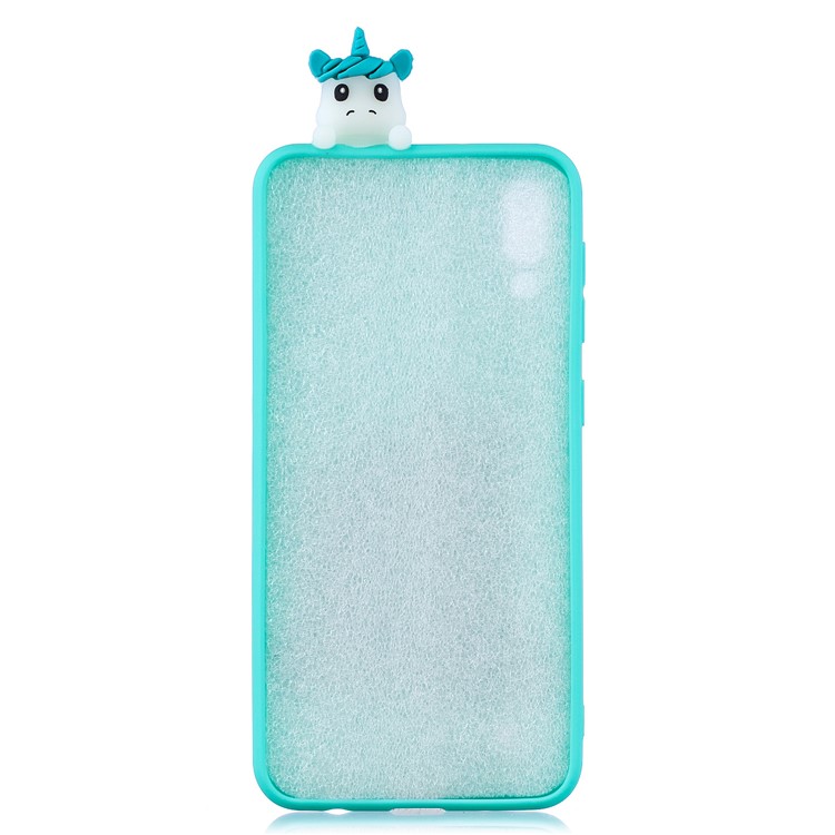 3D Modello Di Bambola Animale Custodia Protettiva In Gel TPU Per Samsung Galaxy M10 - Coppia Unicorni-3