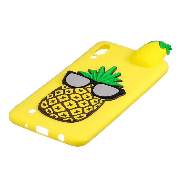Cubierta Protectora Del Teléfono Del Animal De La Muñeca Del Gel TPU 3D Para Samsung Galaxy M10 - Piña-4