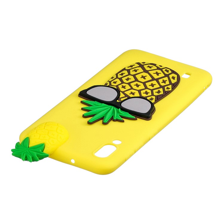 Cubierta Protectora Del Teléfono Del Animal De La Muñeca Del Gel TPU 3D Para Samsung Galaxy M10 - Piña-5