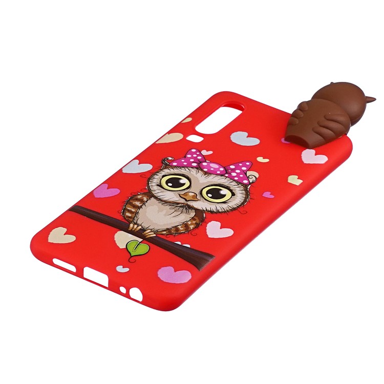 3D Animal Doll Pattern Soft TPU Phone Case for Samsung Galaxy A70 - Female Owl-4