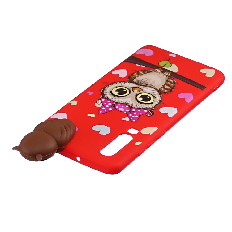 3D Animal Doll Pattern Soft TPU Phone Case for Samsung Galaxy A70 - Female Owl-5