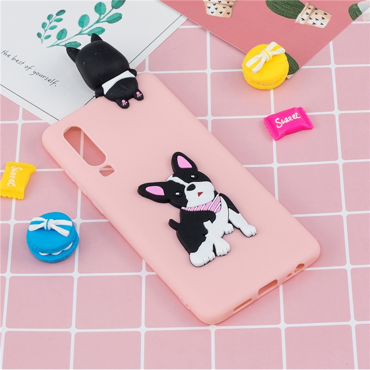 3D Animal Doll Pattern Soft TPU Phone Case for Samsung Galaxy A70 - Dog-7