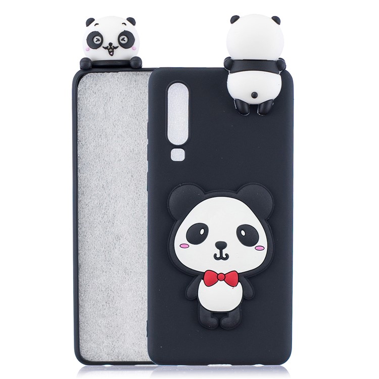 Etui En TPU Souple Motif Animalier En 3D Pour Samsung Galaxy A70 - Panda Mignon-1