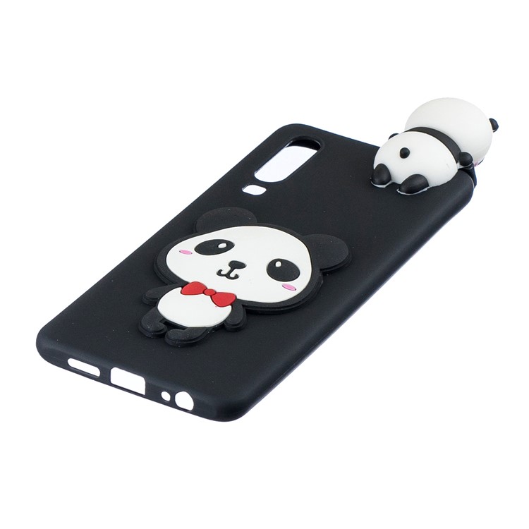 Etui En TPU Souple Motif Animalier En 3D Pour Samsung Galaxy A70 - Panda Mignon-4