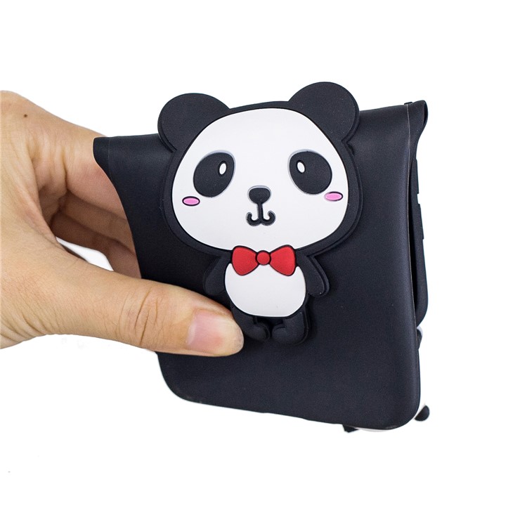 Etui En TPU Souple Motif Animalier En 3D Pour Samsung Galaxy A70 - Panda Mignon-7