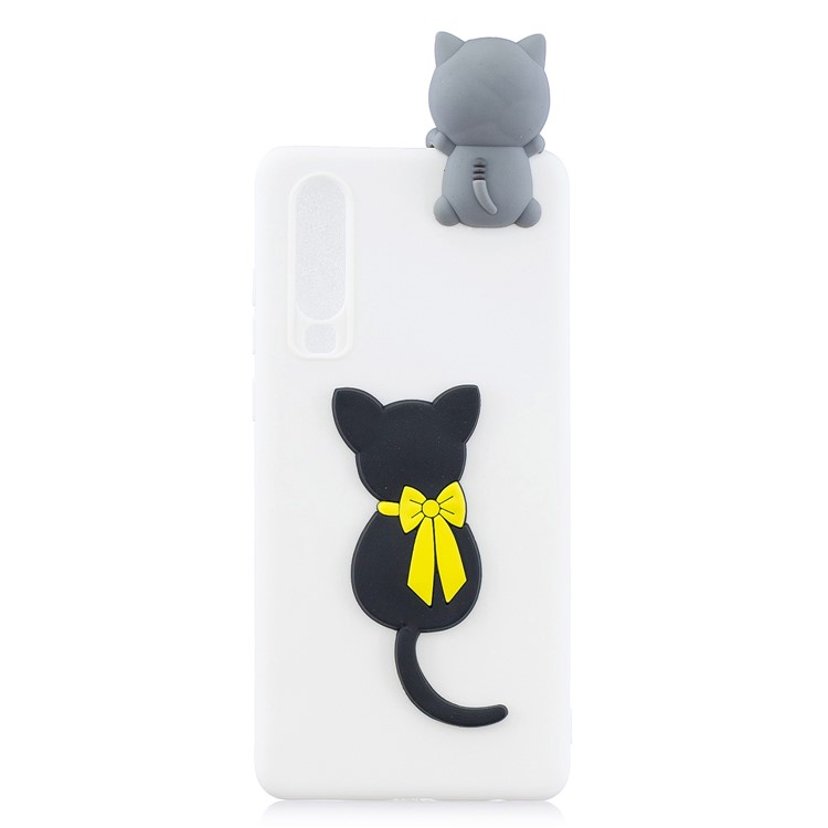 3D Animal Doll Pattern Soft TPU Phone Case for Samsung Galaxy A70 - Cat-2