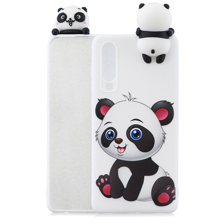 Etui En TPU Souple Motif Animalier En 3D Pour Samsung Galaxy A70 - Bébé Panda-1