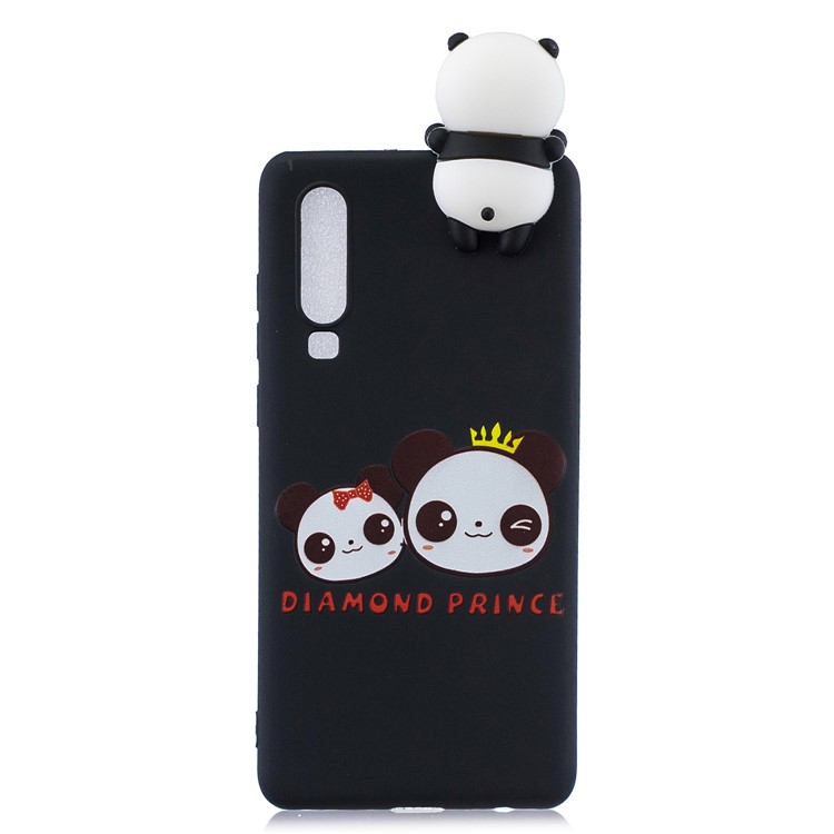 3D Animal Doll Pattern Soft TPU Phone Case for Samsung Galaxy A70 - Couple Panda-2
