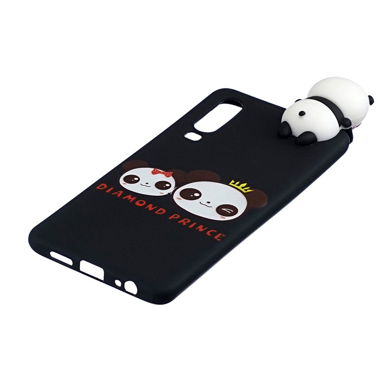 3D Animal Doll Pattern Soft TPU Phone Case for Samsung Galaxy A70 - Couple Panda-4