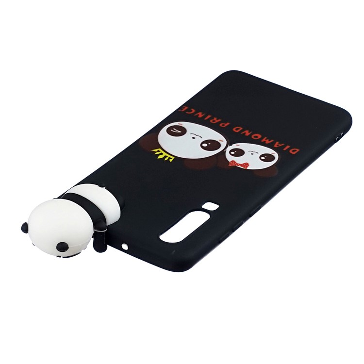 3D Animal Doll Pattern Soft TPU Phone Case for Samsung Galaxy A70 - Couple Panda-5