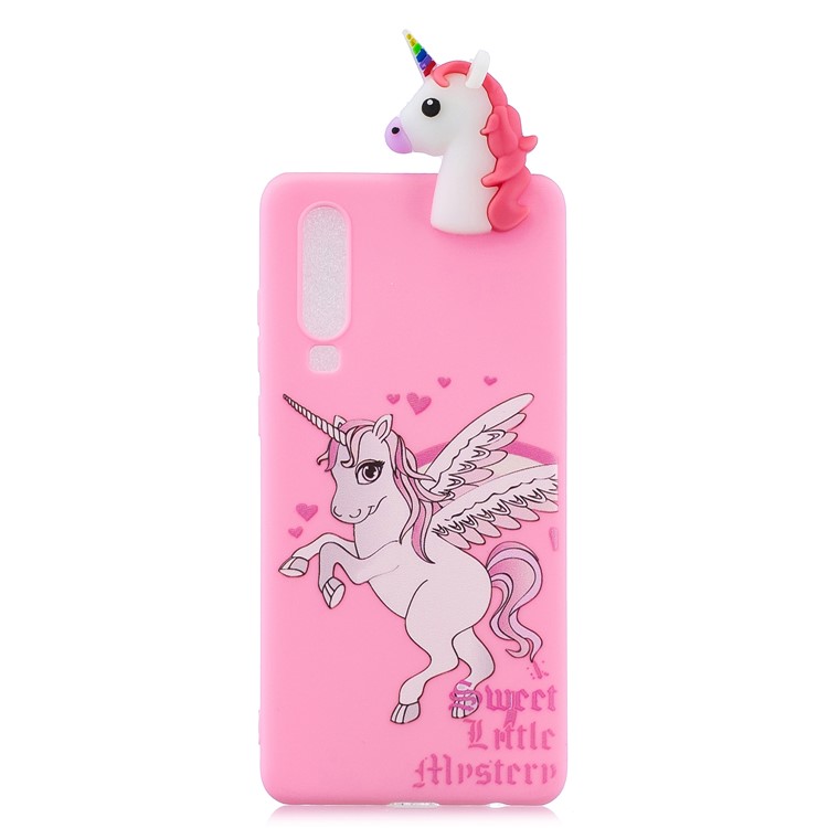 3D Animal Doll Pattern Soft TPU Phone Case for Samsung Galaxy A70 - Unicorn-2