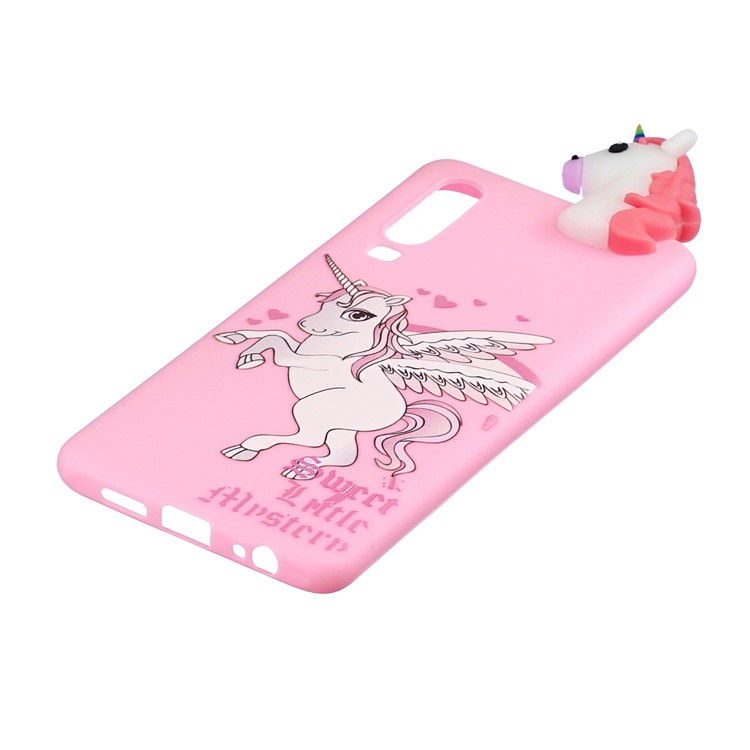 3D Animal Doll Pattern Soft TPU Phone Case for Samsung Galaxy A70 - Unicorn-4